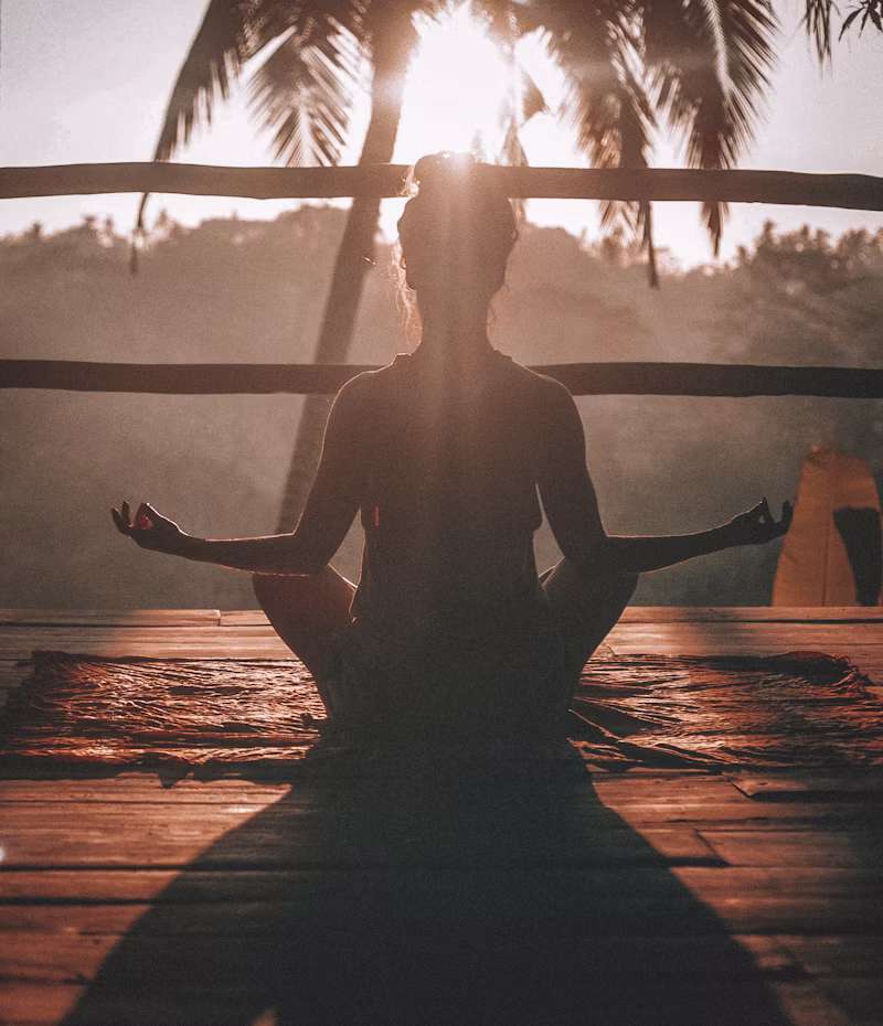 Meditation and well-being representation